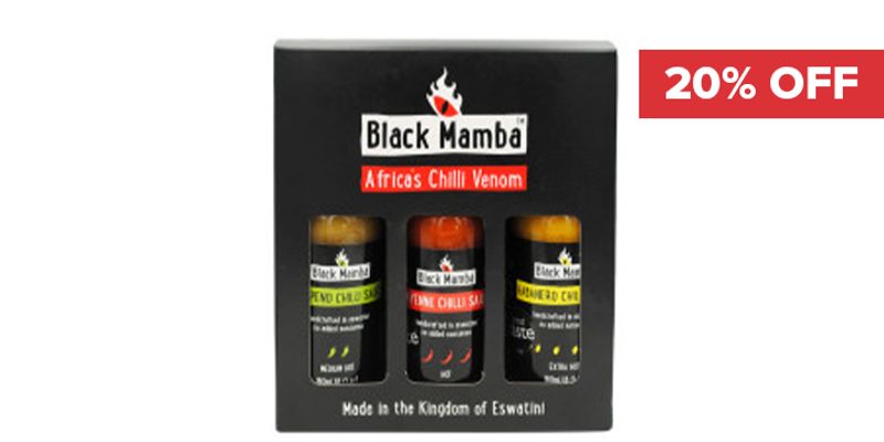20% Off Black Mamba Africa's Chili Venom Gift Packs  Cover Image